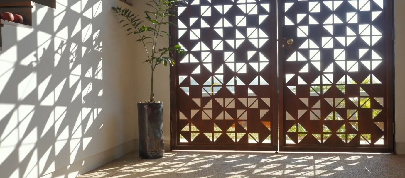 Architectural detail courtyard entrance